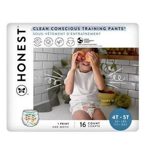 The Honest Company Clean Conscious Training Pants for Sensitive Skin | Hypoallergenic, Fragrance Free | Let's Color + See Me Rollin' | Size 4T/5T (38+ lbs), 16 Count