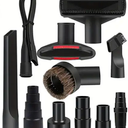 1.25 Inch Vacuum Brush Attachment Kit Compatible with All Vacuums Using 1-1/4'' Accessories - 1.25 Inch Shop Vac Accessories: Horse Hair Dust Brush, Vacuum Extension Wand and More (7 Pack)