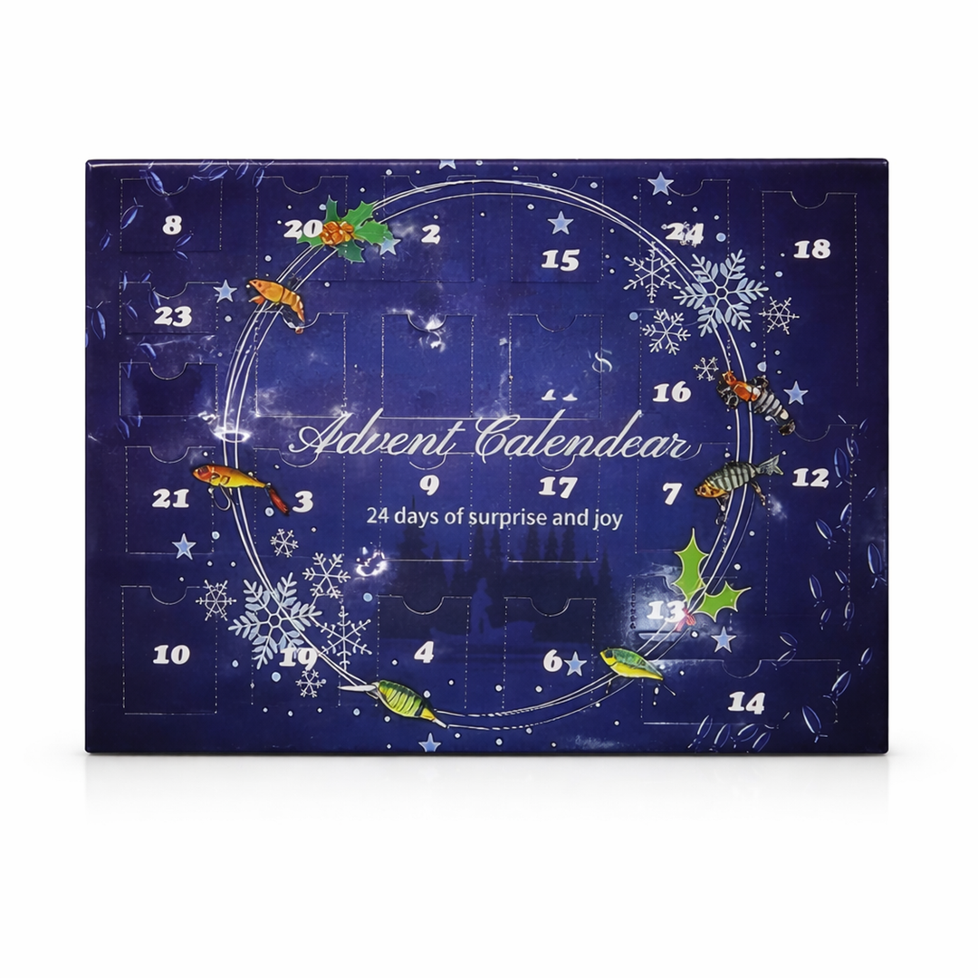 Fishing Lure Advent Calendar, 24 Days of Surprise and Joy 