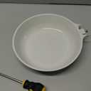 SENSARTE Nonstick Ceramic Frying Pan Skillet, 8-Inch Omelet Pan, Healthy Non Toxic Chef Pan, Induction Compatible Egg Pan with Heat Resistant Handle, PFAS-Free, White