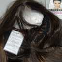 Short Brown Wig for Women Side Part Straight Small Lace Synthetic Hair Brown Highlight Cosplay Costume Wigs -Shoulder Length