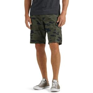 Lee Men's Extreme Motion Swope Cargo Short (40, Green Granite Camo)