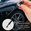 Black Touch Up Paint for Cars, Two-In-One Car Paint Scratch Repair Pen, Quick & Easy Solution to Repair Minor Automotive Scratches 0.4 fl oz. (Black)