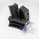 Wall Mount Kit, Black with Hardware, Exercise Ball Storage Bracket for Balance Trainer Ball