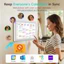 Westsee 15.6" Digital Calendar Frame Interactive Touchscreen Eletronic Calendars, Smart Family Planner for Schedule, Photo Display, Meals, Chore Chart & Tasks, Wall & Desk Mountable (White)