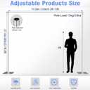 Pipe and Drape Backdrop Stand 10FT x 8FT, Adjustable Backdrop Stand Heavy Duty, Background Stand, Backdrop Stand for Parties, Photography, Wedding, Birthday Decoration, 8x10ft