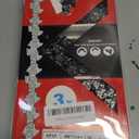 KAKEI 18 Inch Chainsaw Chain 3/8" LP Pitch .050" Gauge 62 Drive Links Fits Poulan, Kobalt, Echo, Ego, Greenworks and More- S62 (3 Chains) - Semi Chisel