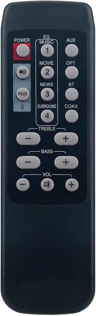 NK6 Replacement Remote Control Applicable for Nakamichi NK6 Sound Bar Soundbar Speaker System