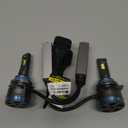 FAHREN Ultra Bright 9012/Hir2 Bulbs, Upgraded 90000LM Fog Lighting Bulb with fan,120W 6500K Cool White IP68 Waterproof, Pack of 2