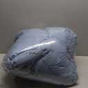 Andency Grayish Blue Full Size Comforter Set, 3 Pieces Lightweight Fluffy Shabby Chic Ruffle Bedding Comforter Sets, All Season Soft Microfiber Bed Set for Kids, Boys, Men(79x90Inch)