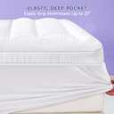 ABENE Full Size Dual Layer 3 Inch Memory Foam Mattress Topper, 2 Inch Gel Memory Foam Plus 1 Inch Down Alternative Pillowtop Mattress Pad Cover, Thick Soft Bed Topper Support for Back Pain