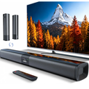 Saiyin Sound Bar for Smart TV, Detachable Soundbar TV Speaker with Bluetooth/ARC/Optical/AUX Input, Super Diaphragm Driver and 3 Preset Sound Effects for TV/PC/Projector.