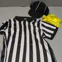 Thapower Children Referee Shirt Costume Kids Youth Black and White Stripe Boy Girls Toddler Ref Jersey, L