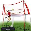 14 * 11FT Volleyball Training Equipment Net for Indoor Outdoor Use Volleyball Practice Net Great for Serving and Dunking Drills with Easy Setup