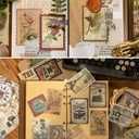 2 x Glife 240pcs Vintage Plant & Flower Translucent Aesthetic Stickers for Scrapbooking, Journaling, Planners