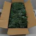 Christmas Garland with Prelit 9ft with 50 Warm White Lights, Pulg in, Green PVC Mixed PE for Indoor Holiday Door Home Decorations Stairs Fireplaces Wall