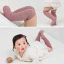 5 Pairs knee Socks for Toddler Girls, Baby Girls High Cute Long Socks