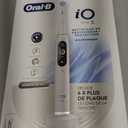 Oral-B Rechargeable Electric Toothbrush, iO7 Limited Deep Clean + Protect, 5 Cleaning Modes, Interactive Display, Visible Pressure Sensor, 2 Brush Heads, Charging Travel Case, White