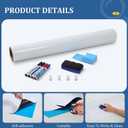 2 x Magnetic Whiteboard Sticker for Wall, 24" × 18" Self-Adhesive Dry Erase Board, Peel and Stick Whiteboard Wallpaper for Office, School & Conference Room, Easy to Write & Clean, Cuttable