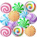 Tuanse 12 Pcs Candy Christmas Decorations 8 Inch Colorful Paper Lanterns Candy Party Decorations for Candyland Themed Hanging Ornaments DIY Ornaments for Holiday Xmas Birthday Indoor Outdoor Decor