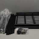 Storage Shelves - Set of 2, 5-Tier Metal Shelf Organizer, Space-Saving Garage Shelving with Leveling Feet, Standing Shelves Organizer for Kitchen, Laundry, Pantry (18.4" x 12.6" x 57.4", Black)