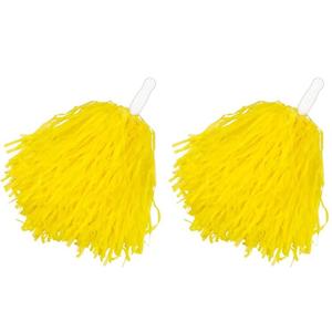 Plastic Cheerleading Pom Pom for Spirit Squadsikit Rooters, Cheering Teams, 2 Pcs