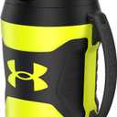 Under Armour Half Gallon Water Bottle Insulated, 64oz Insulated Water Bottle with Handle, Fence Hook, Leak Resistant, for Baseball, Football & More - Hi Vis Yellow/Black