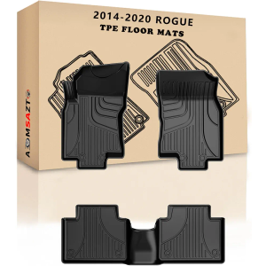 AOMSAZTO Cargo Liner Set for 2014-2020 Nissan Rogue (Not for Sport)
All Weather Heavy Duty Trunk Mat with Backrest Mats for Rogue Accessories