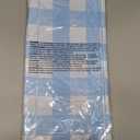Oigco Light Blue Gingham Tablecloth - 54 x 108 Inches, Rectangle Disposable Light Blue Checkered Tablecloth, Picnic Table Covers for Dining/Camping/Picnic/Outdoor