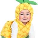Newborn Baby Girl Boy Halloween Costume Animal Onesie Fruit Romper Jumpsuit Hooded Birthday Party Cute Cartoon Clothes (12-18 Months, Pineapple Yellow)