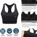 RUNNING GIRL Sports Bras for Women High Support,Molded Cup Racerback Sports Bra with Sewn in Pads Workout Running Bra(WX3176Black,S) (Black, S)