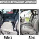 GXARTS Driver and Passenger Side Bottom Lower & Top Lean Back Leather Seat Cover Pewter Gray 922/122 Fit for Chevy Silverado Tahoe Suburban Yukon GMC Sierra 1500 2500 3500 1999 2000 2001 2002