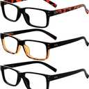 Eyekepper 5 Pack Reading Glasses for Men - Includes Reader Sunglasses - Classic Readers +0.75 (5 Pairs Mix)