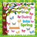Kepeel Spring Butterfly Tree Bulletin Board Set Swing Into Spring Classroom Decorations Butterfly Name Tags Cutouts School Home Chalkboard Wall Window Decor for Teacher Preschool Elementary