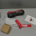 DAYDOOR Synthetic Winch Rope, 1/4 Inch x 50ft 10,000LBS Synthetic Winch Line, Winch Cable for Offroad Vehicle 4WD ATV UTV, Synthetic Rope with Forged Winch Hook and Rubber Stopper (Gray)