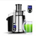 1000W 5-SPEED LCD Screen Centrifugal Juicer Machines Vegetable and Fruit, Healnitor Juice Extractor with Big Adjustable 3" Wide Chute, Easy Clean, BPA-Free, High Juice Yield, Silver