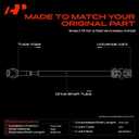 A-Premium Front Drive Shaft Driveshaft Assembly Compatible with Ford