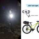RAYMACE Bike Rear Rack Bag with Tail Light, Bike Truck Cooler Bag for Warm or Cold Items