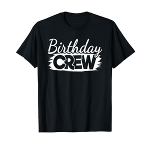Port & Company Funny Birthday Crew Birthday Party Men Women Boys Girls Kids T-Shirt, XS Black