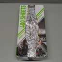 Aluminum Foil Sheets, 400 Count Tin foil,12" x 10.6" Pre-Cut Pop-Up Dispenser for Food Wrap, Hot Dog or Sandwich Wrap,Food Storage, Baking, Catering, Restaurant,Kitchen Use (Silver, 12 Inch)