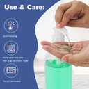 Plastic Soap Dispenser Empty Pump Bottles 16.9oz 2 Pack Refillable Liquid Hand Soap Bottle with Leak-Proof Pump for Kitchen, Bathroom, Office Clear