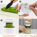 Hand Juicer, 6 in 1 Multifunctional Cup, Lemon Squeezer, Citrus Juicer With 600ML20 OunceCapacity Measuring Cup, Zucchini Spiralizer Noodle Maker,For Lemon,Orange,Zucchini (White) (4 Blade, Black)