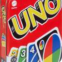Mattel Games UNO Family Card Game, with 112 Cards in a Sturdy Storage Tin, Travel-Friendly, Makes a Great Toy for 7 Year Olds and Up