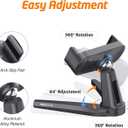 WixGear Phone Holder for Desk, Premium Adjustable Phone Stand for Desk, Home Office Accessories, Desktop Phone Holder Mount for iPhone and All Smartphones