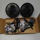 Grow Tent Fan, 5in Two Fans for Greenhouse Plant All Direction Ventilation Circulation Instead of Oscillating, Can Work with Timer and Thermostat, 3 Speeds IP54 Waterproof 8ft Cord Power Adapter (Large)