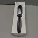 Thermal Brush 1.5 Inch, Heated Round Brush for Blowout Look, Negative Ion, 5 Temp Settings, Tourmaline Ceramic, Dual Voltage for Travel, Easy to Use, Less Damage, Makes Hair Shinier & Smoother (Black)