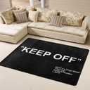 Keep Off Large Rugs Floor Mat Modern Carpet for Home Decoration Area Rug,Cozy Art Decoration Polyester Carpet 36 x 24 inch