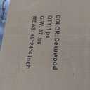 TigerDad Tilt Overbed Table with Wheels, Height Adjustable Rolling Desk for King Queen Bed, Tilting Laptop Cart Mobile Computer Workstation, Dekuwood