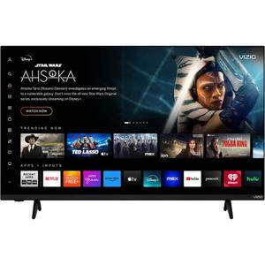 VIZIO 43 Inch V Series 4K UHD Smart TV Bluetooth Compatible with Dolby Vision HDR/ HDR10+ HLG, DTS Virtual X, HDMI VRR and WiFi 6 Dual-Band (V4K43M-0801) 