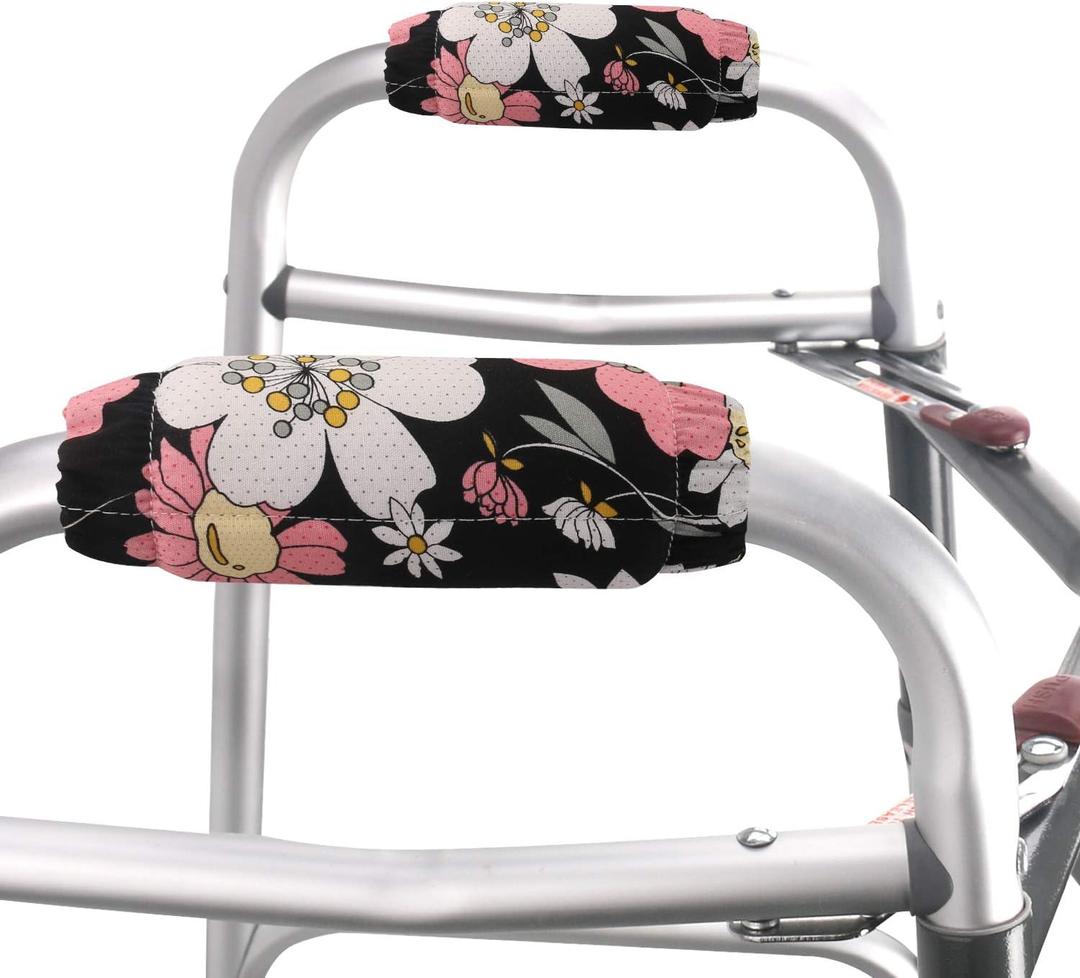 Walker Padded Hand Grip Covers - Folding Rolling Walker Grip Pads, Washable, One Size, Multiple Colors (WH03)